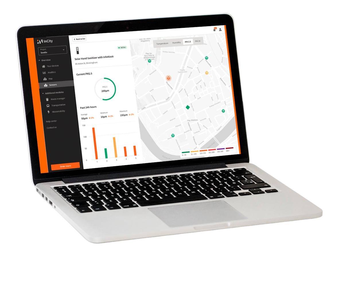 InCity Software Dashboard